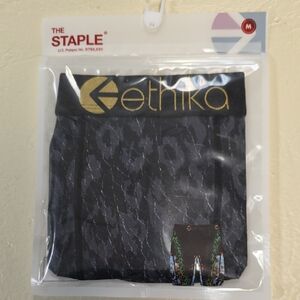Ethika Black and Gold Boxer Briefs
